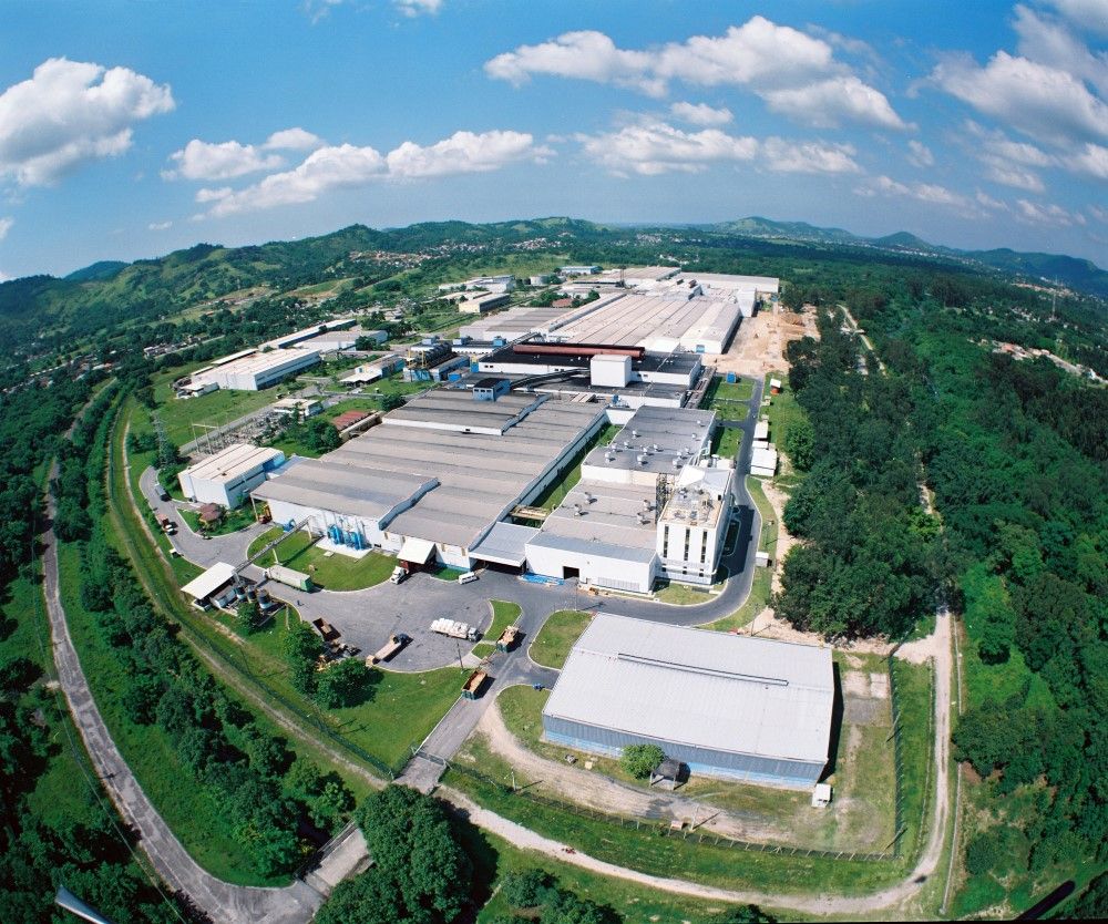 Vue aérienne de l'usine de Campo Grande.