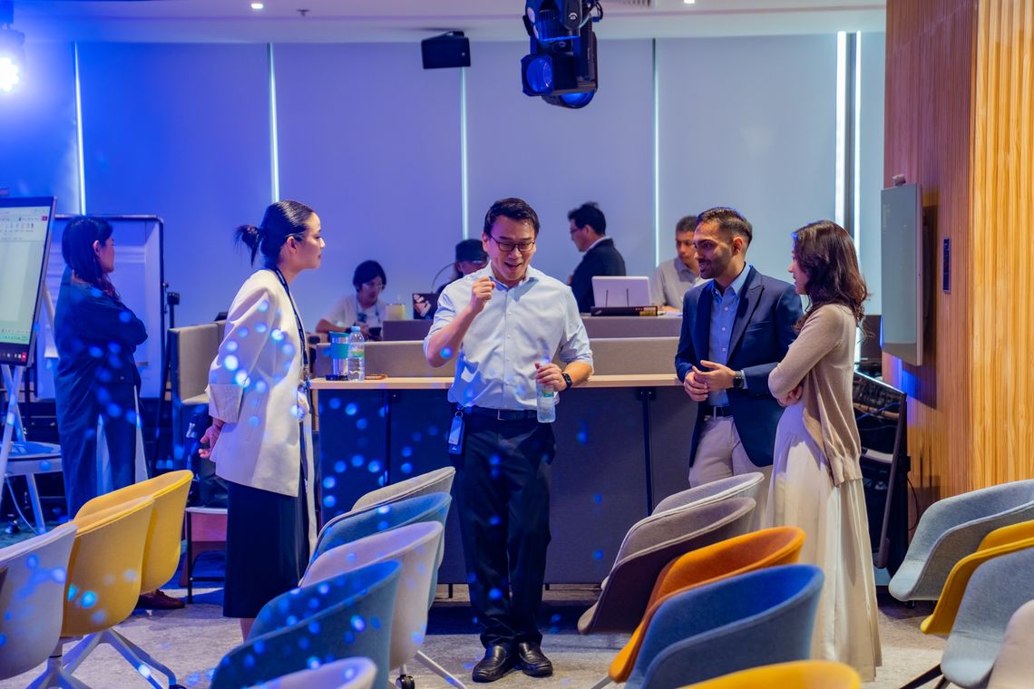 Michelin employees networking and learning together at an internal event in the Bangkok Regional Office.