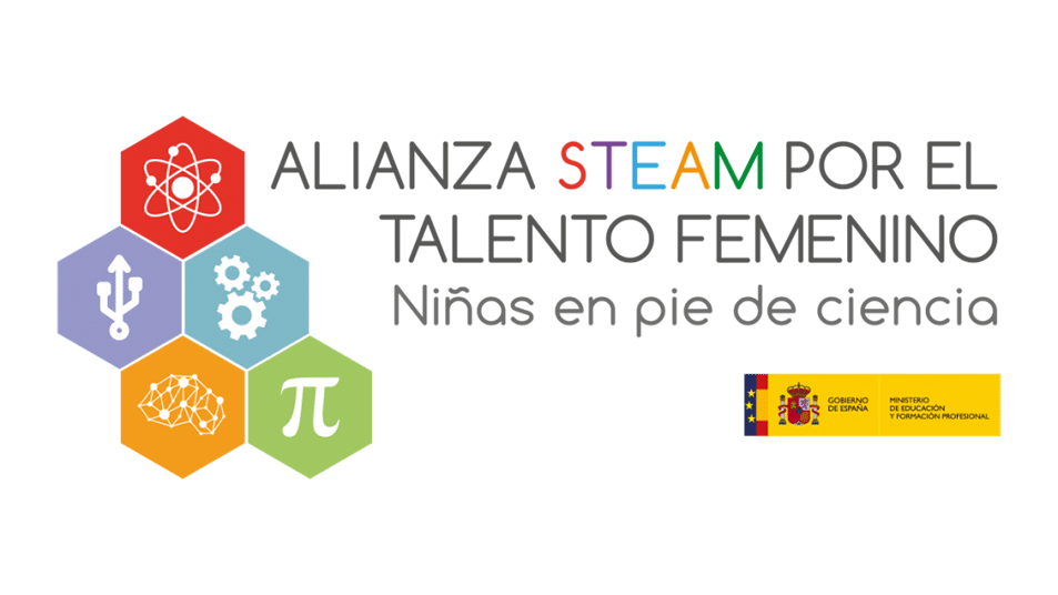 Logo alianza steam por el talento femenino