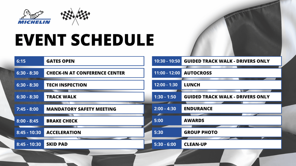 fsae schedule 2025