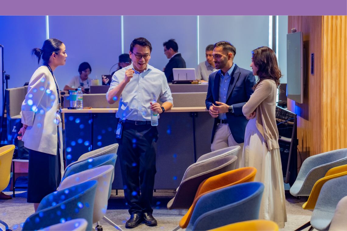 Michelin employees networking and learning together at an internal event in the Bangkok Regional Office.